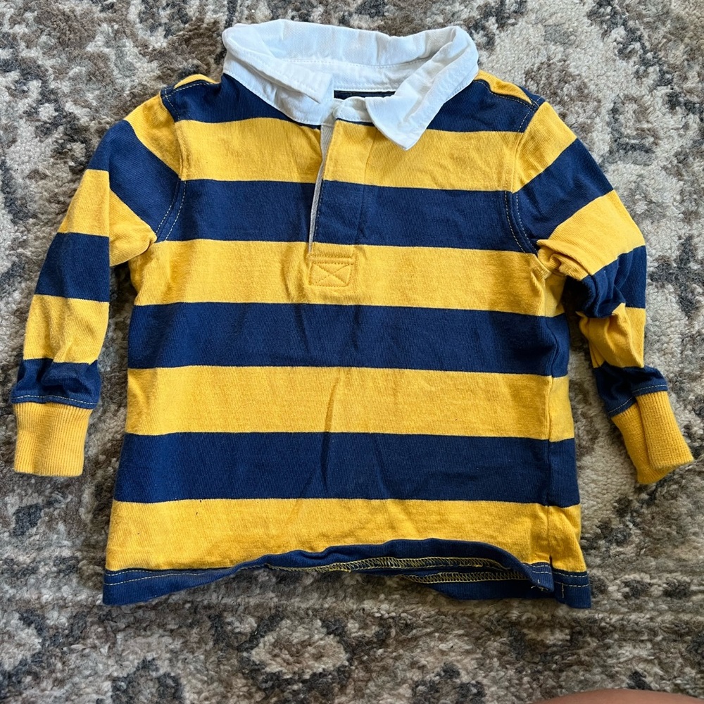 Old Navy long sleeved polo shirt 3T